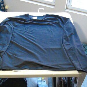 ALL IN MOTION Men's Shirt Stretch Polyester Long Sleeve Black Size S, M, XL,XXL
